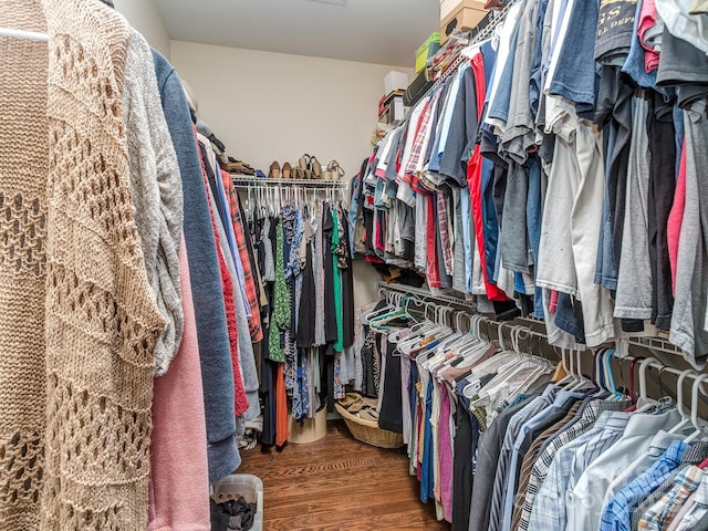 314 Candella Dr, Matthews, NC 28104 - spacious closet with wood finished floors