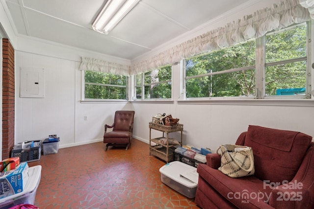 2500 Kendrick Dr, Charlotte, NC 28214 - living area featuring electric panel and baseboards