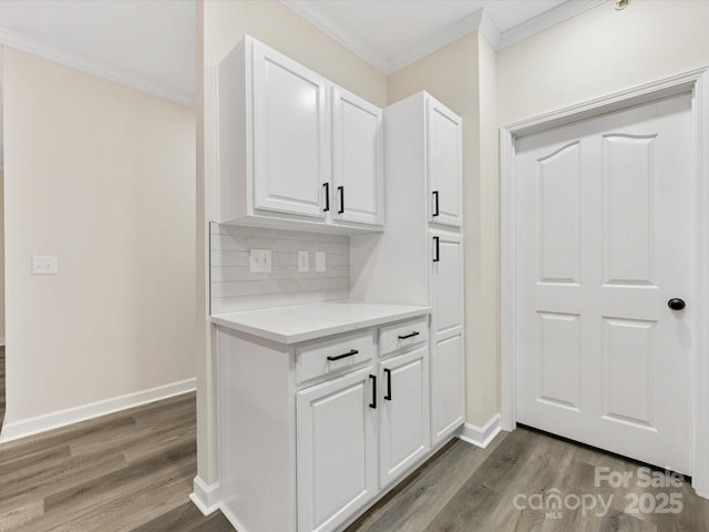 17136 Red Feather Dr, Charlotte, NC 28277 - interior space featuring wood finished floors and crown molding