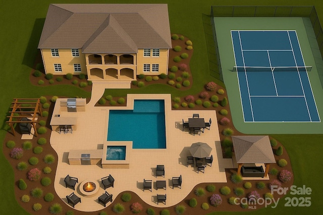 7068 Denison Rd, Summerfield, NC 27358 - view from above of property