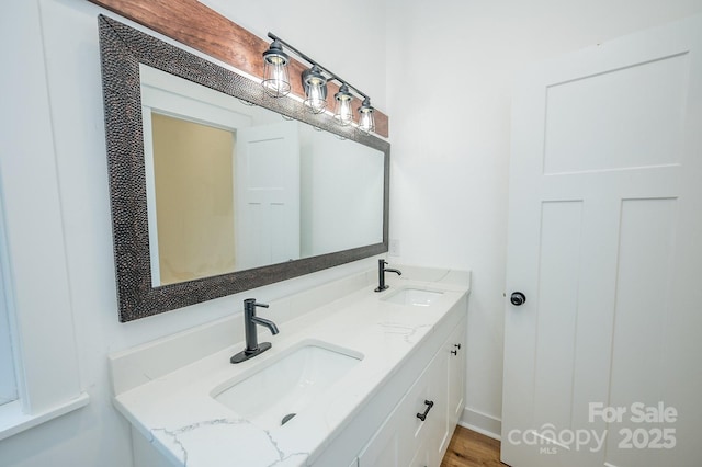 506 E Main St, Forest City, NC 28043 - bathroom featuring double vanity