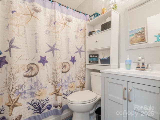 1035 Chesterfield Hwy, Cheraw, SC 29520 - bathroom featuring vanity and a shower with curtain