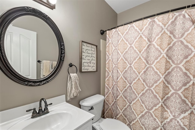 6006 Casswell Cir, Matthews, NC 28104 - full bathroom with vanity and a shower with shower curtain