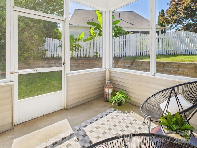 9030 Gander Dr, Charlotte, NC 28277 - view of unfurnished sunroom