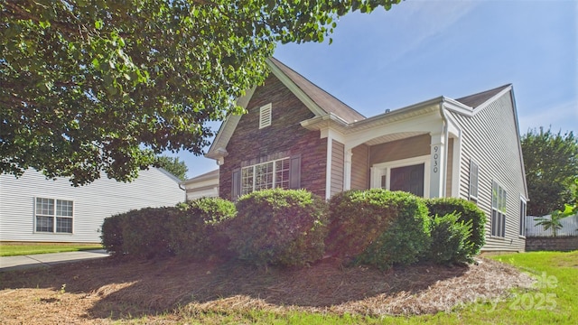 9030 Gander Dr, Charlotte, NC 28277 - view of side of property with an attached garage