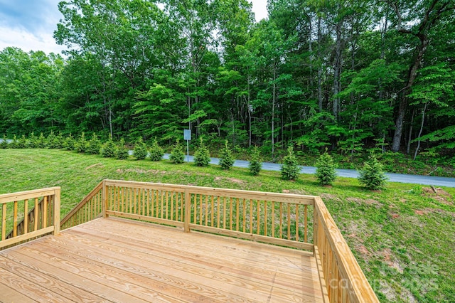 1214 Winter Pl SW, Lenoir, NC 28645 - wooden terrace featuring a lawn