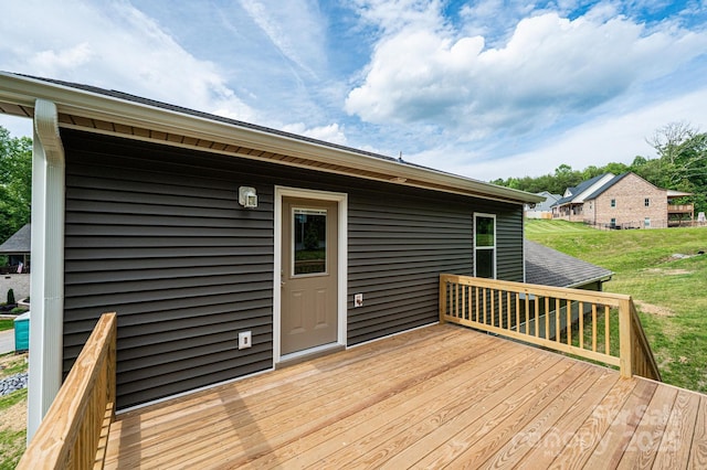 1214 Winter Pl SW, Lenoir, NC 28645 - wooden terrace with a yard