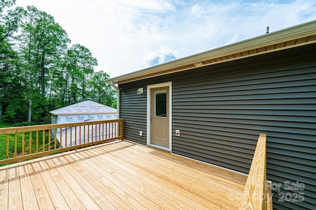 1214 Winter Pl SW, Lenoir, NC 28645 - view of wooden terrace