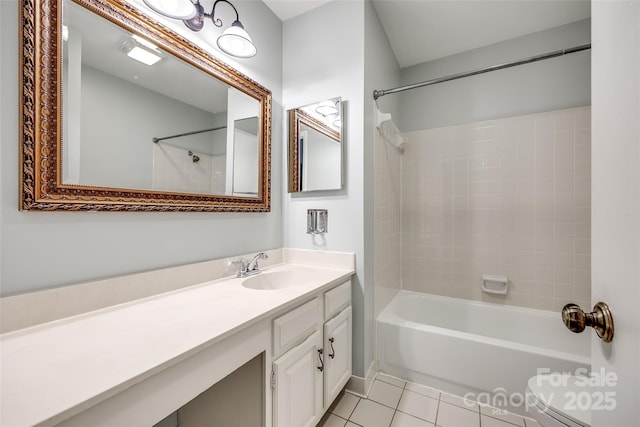 1606 Sharon Rd W Unit 40, Charlotte, NC 28210 - bathroom featuring  shower combination, vanity, and tile patterned flooring