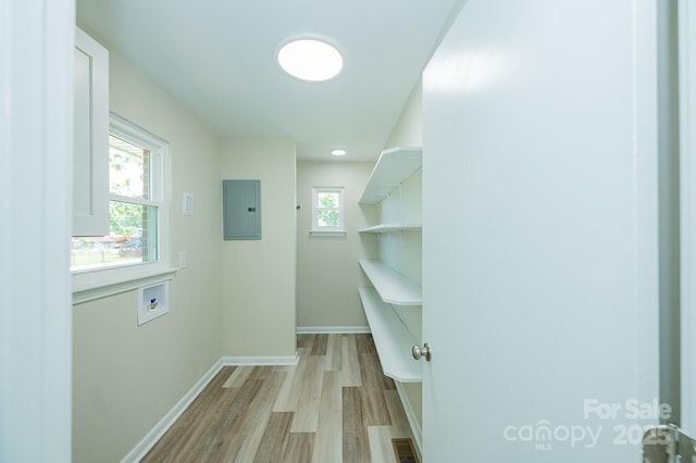 1696 Race Path Church Rd, Mooresboro, NC 28114 - spacious closet with electric panel and light wood-type flooring