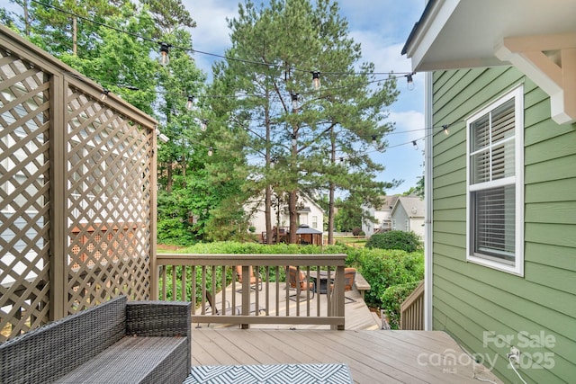 2619 Merion Hills Ct, Charlotte, NC 28269 - view of wooden deck
