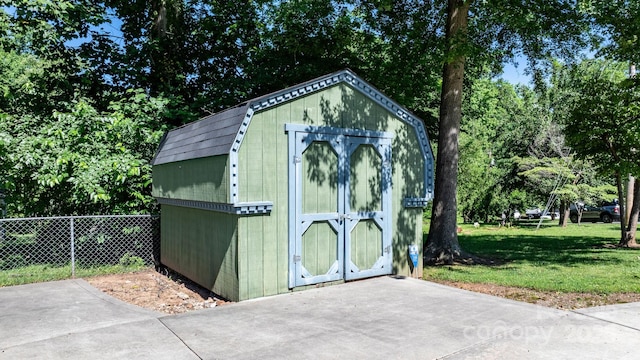 135 Burton Hills Cir, Gastonia, NC 28054 - view of shed featuring view of wooded area