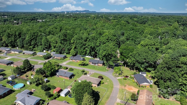 135 Burton Hills Cir, Gastonia, NC 28054 - aerial overview of property's location with a forest