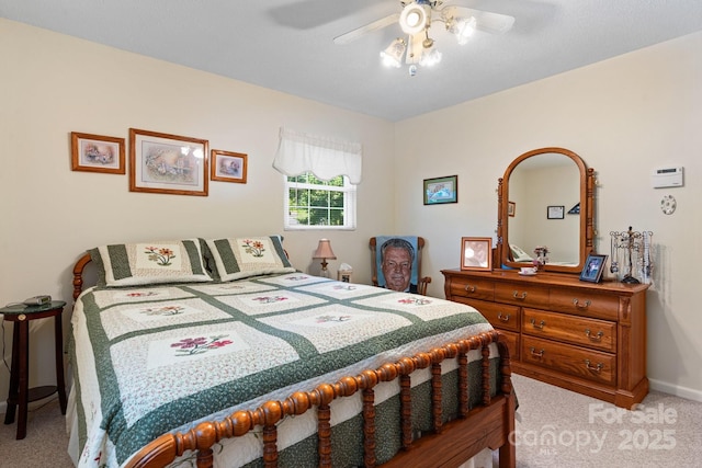 135 Burton Hills Cir, Gastonia, NC 28054 - carpeted bedroom featuring baseboards and a ceiling fan
