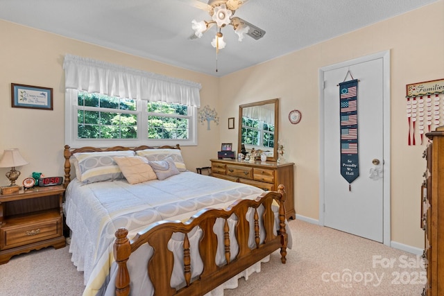 135 Burton Hills Cir, Gastonia, NC 28054 - carpeted bedroom with baseboards and ceiling fan