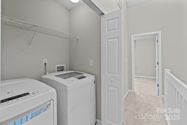 12516 Hennigan Place Ln, Charlotte, NC 28214 - laundry room with washer and clothes dryer and carpet floors
