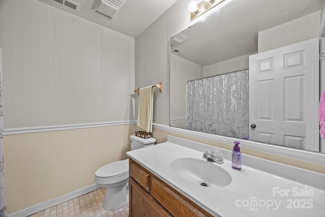 212 Foxfield Ln, Matthews, NC 28105 - full bathroom featuring vanity and a shower with shower curtain