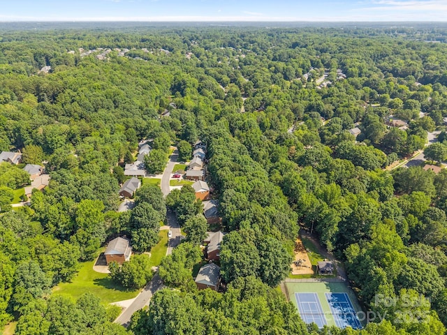 212 Foxfield Ln, Matthews, NC 28105 - bird's eye view of a heavily wooded area