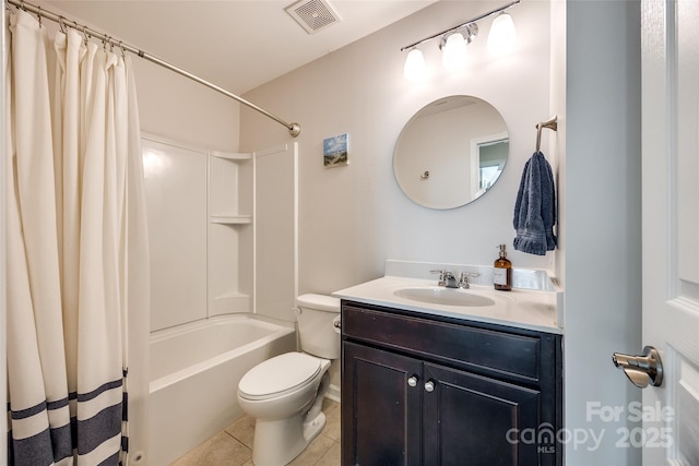 4107 Park S Station Blvd, Charlotte, NC 28210 - full bath featuring vanity, tile patterned flooring, and shower / tub combo