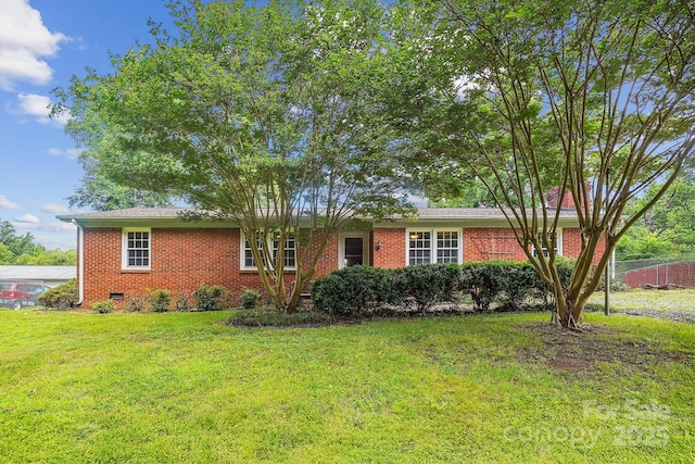 8706 Richardson King Rd, Waxhaw, NC 28173 - ranch-style house with brick siding and crawl space