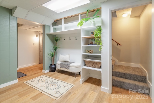 76 Woodland Hills Rd, Asheville, NC 28804 - mudroom featuring wood finished floors and baseboards