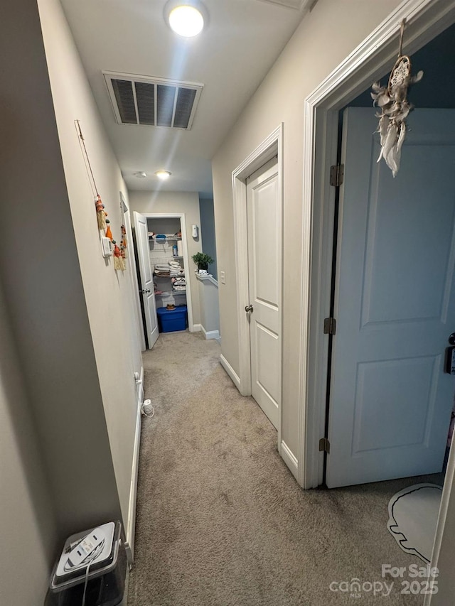 1017 W C St, Kannapolis, NC 28081 - hallway featuring light colored carpet and baseboards