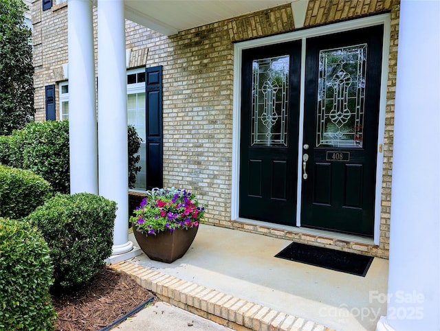 408 Presidio Dr, Rock Hill, SC 29732 - view of exterior entry featuring a porch and brick siding