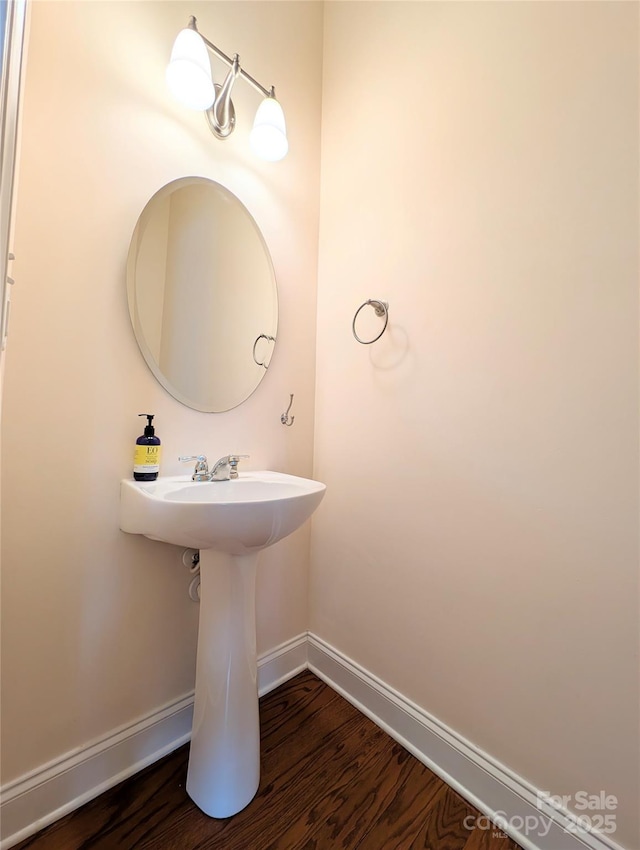 408 Presidio Dr, Rock Hill, SC 29732 - bathroom with baseboards and wood finished floors