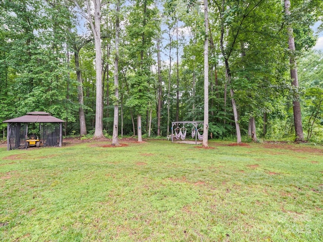 142 Hickory Rd, Lexington, NC 27292 - view of green lawn featuring a gazebo