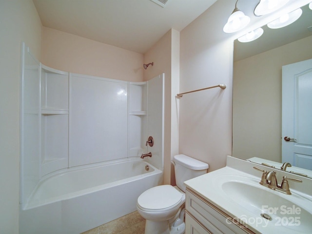 3009 Palm Dr, Fort Mill, SC 29715 - full bathroom with shower / tub combination, vanity, and tile patterned floors