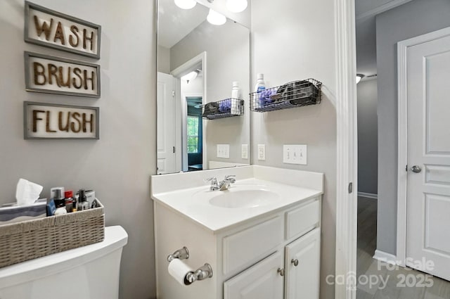 529 River Park Rd, Belmont, NC 28012 - half bathroom with toilet and vanity