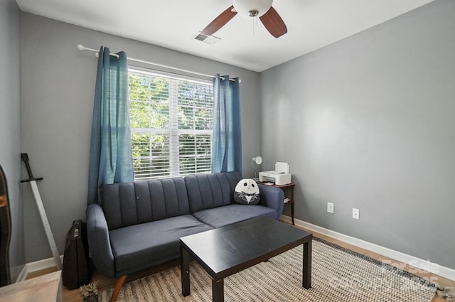 529 River Park Rd, Belmont, NC 28012 - sitting room with ceiling fan and baseboards