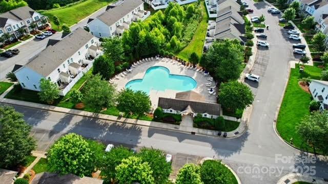 529 River Park Rd, Belmont, NC 28012 - aerial view of residential area featuring a pool