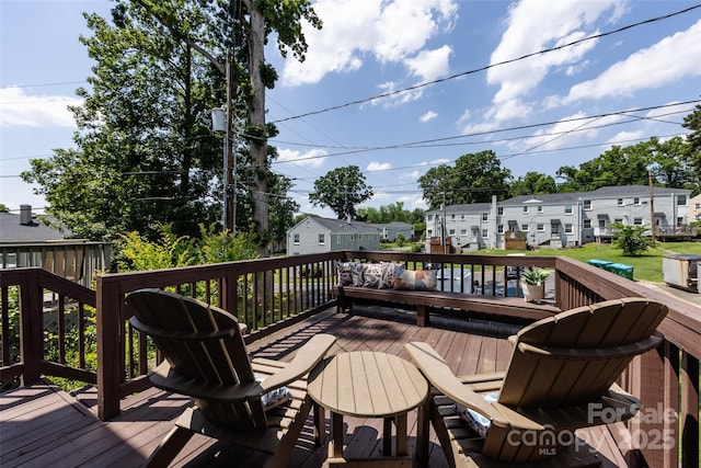 528 Wakefield Dr Unit A, Charlotte, NC 28209 - view of wooden terrace