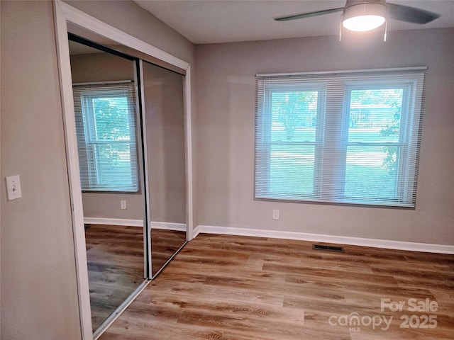 616 Laurel St, Albemarle, NC 28001 - empty room featuring ceiling fan and wood finished floors