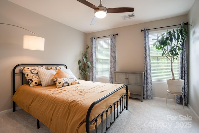 3537 Hornets Nest Way Unit 206, Charlotte, NC 28208 - bedroom with light carpet and a ceiling fan