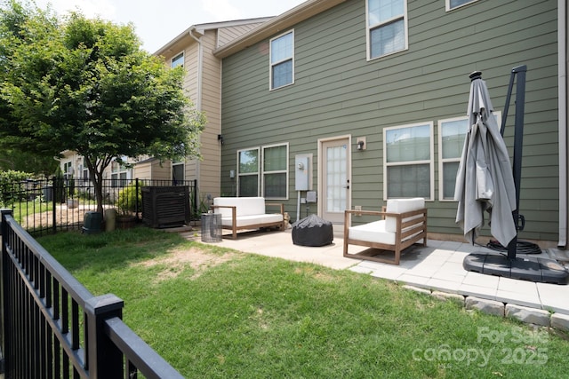 3537 Hornets Nest Way Unit 206, Charlotte, NC 28208 - rear view of house with a patio