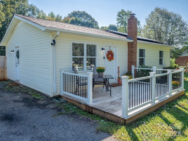 327 Downing St, Troutman, NC 28166 - view of deck