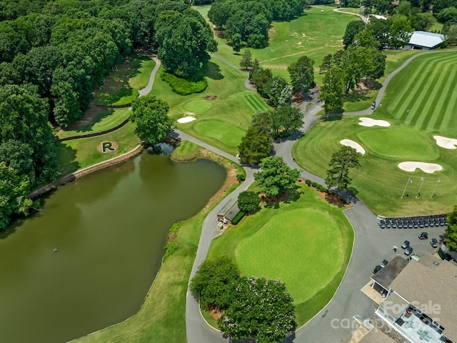 3310 Windbluff Dr, Charlotte, NC 28277 - aerial overview of property's location featuring a nearby body of water and a golf club