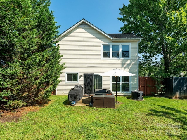 5701 Silver Eagle Dr, Charlotte, NC 28214 - rear view of house featuring an outdoor living space