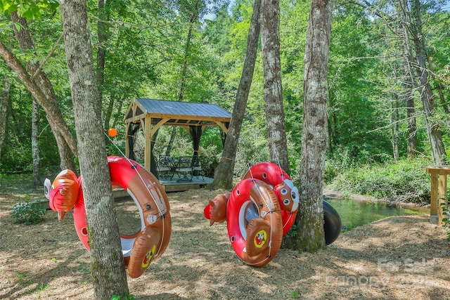 3095 Silversteen Rd, Lake Toxaway, NC 28747 - view of playground with a gazebo