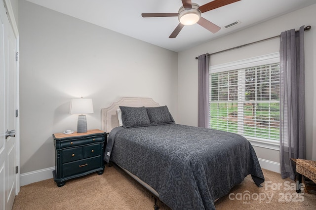 7988 Golf Course Dr N, Denver, NC 28037 - bedroom featuring light carpet and ceiling fan