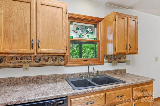 58 Oak Ter, Arden, NC 28704 - kitchen with light countertops and dishwashing machine