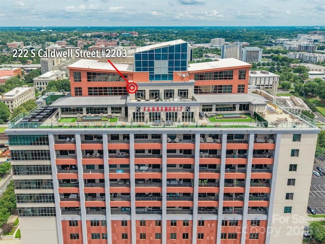222 S Caldwell St # 2203, Charlotte, NC 28202 - view of urban area with apartment complex / building