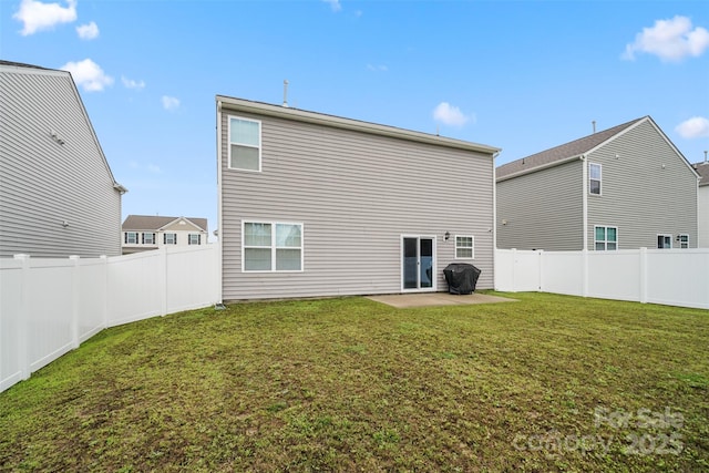 1343 Kent Downs Ave SW, Concord, NC 28027 - rear view of house with a patio and a fenced backyard