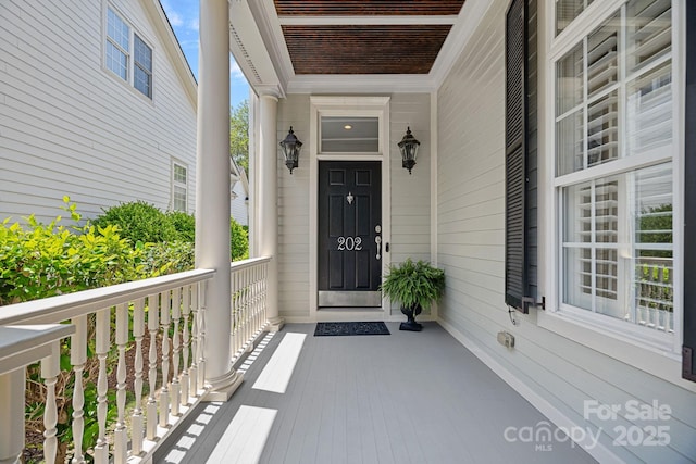 202 Caldwell Ln, Davidson, NC 28036 - property entrance featuring covered porch