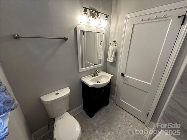2115 Arnold Dr, Charlotte, NC 28205 - bathroom with vanity and toilet