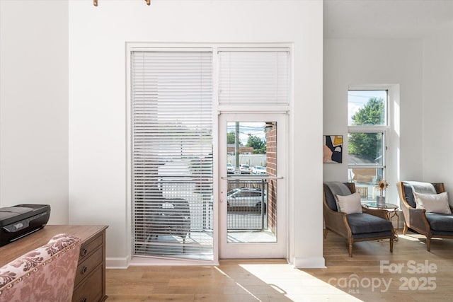 1315 E Blvd Unit 225, Charlotte, NC 28203 - doorway featuring light wood-style floors and baseboards