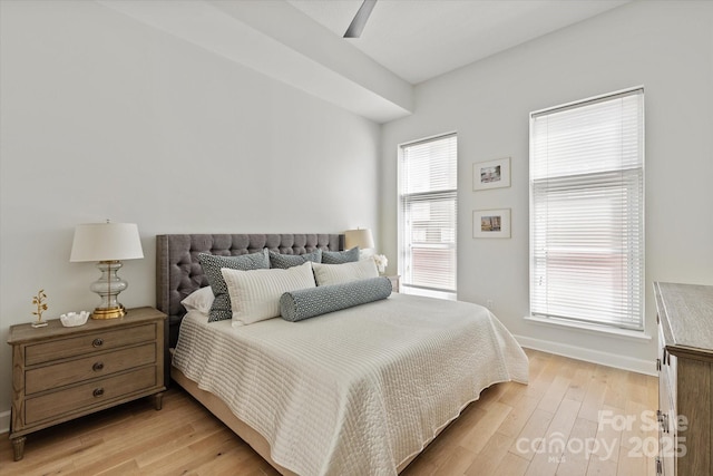 1315 E Blvd Unit 225, Charlotte, NC 28203 - bedroom featuring light wood-style floors and ceiling fan