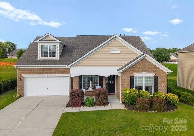 163 Sassafras Rd, Mooresville, NC 28115 - traditional-style home featuring brick siding, driveway, and a front yard